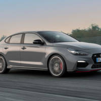 This is the 2019 Hyundai i30 Fastback N - 275 HP and 6.1 seconds for the not to 100 km/h