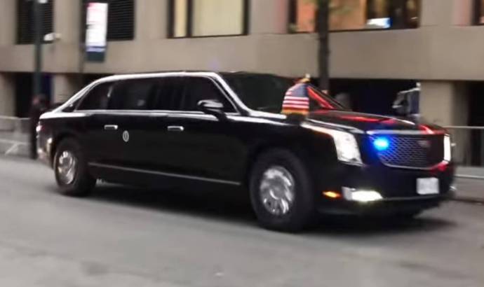 This is the first ride of the new Trump limousine