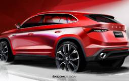 First design sketches with the upcoming Skoda Kodiaq GT