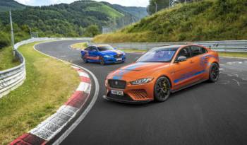 Jaguar XE SV Project 8 with Track Pack available as a taxi ride on Nurburgring