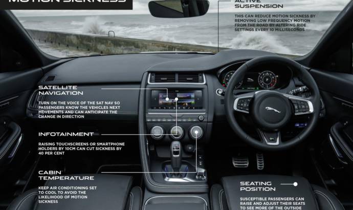 Jaguar and Land Rover vehicles will detect motion sickness