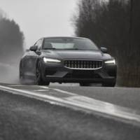 New imagines with Polestar 1. The Swedish hybrid coupe will be produced in 2019
