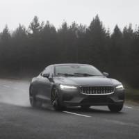 New imagines with Polestar 1. The Swedish hybrid coupe will be produced in 2019