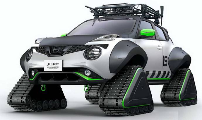 Watch this Nissan Juke transformed into a snowmobile will hit the 2019 Tokyo Auto Show