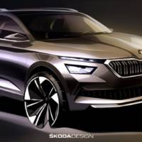 Skoda Kamiq first sketches unveiled