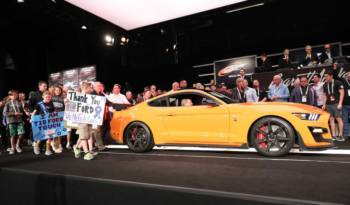 The first 2020 Ford Mustang Shelby GT500 was sold for 1.1 million USD