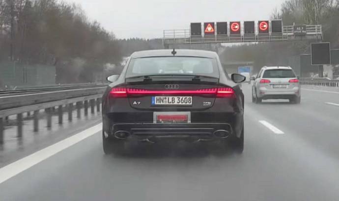 Video: Audi RS7 and SQ8 spied on Autobahn