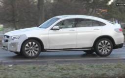 Video: Mercedes-Benz GLC Coupe facelift spied with little camo