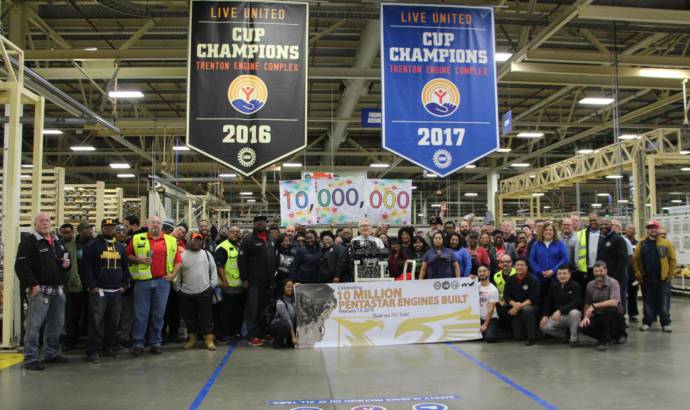 FCA celebrates 10 million Pentastar engines produced