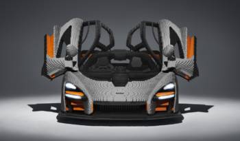 McLaren Senna made entirely out of Lego bricks