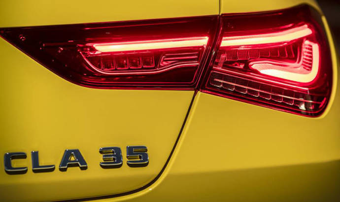Mercedes-Benz published the first teaser picture with AMG CLA 35