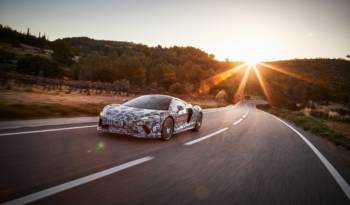 Upcoming McLaren Grand Tourer teased with some camouflaged pictures