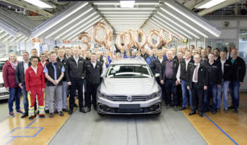 Volkswagen Passat reaches 30 million mark. It is the best-selling midsize car ever