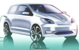 First design sketch of the 2020 Skoda Citigo-e iV