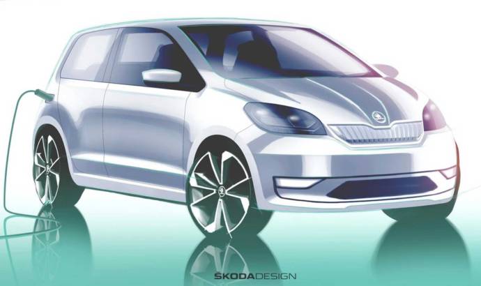 First design sketch of the 2020 Skoda Citigo-e iV