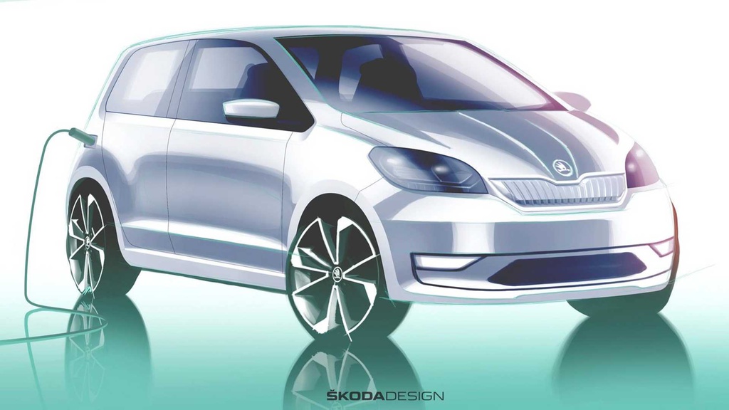 First design sketch of the 2020 Skoda Citigo-e iV | CarSession