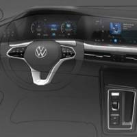 First official sketch with the Volkswagen Golf 8 interior