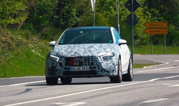 Video: Mercedes-AMG A45 spied again around the Nurburgring