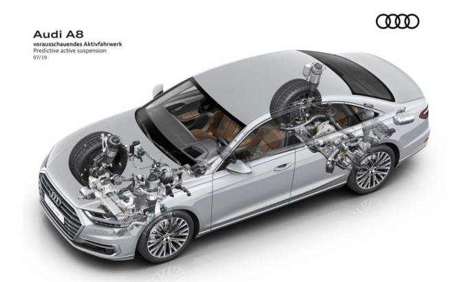 Audi A8 is available with predictive suspension