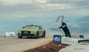 Bentley Continental GT sets a record on Pikes Peak