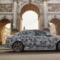 First picture with the upcoming BMW 2 Series Gran Coupe. Covered in camo, of course