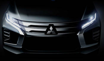 First teaser of the 2020 Mitsubishi Pajero Sport