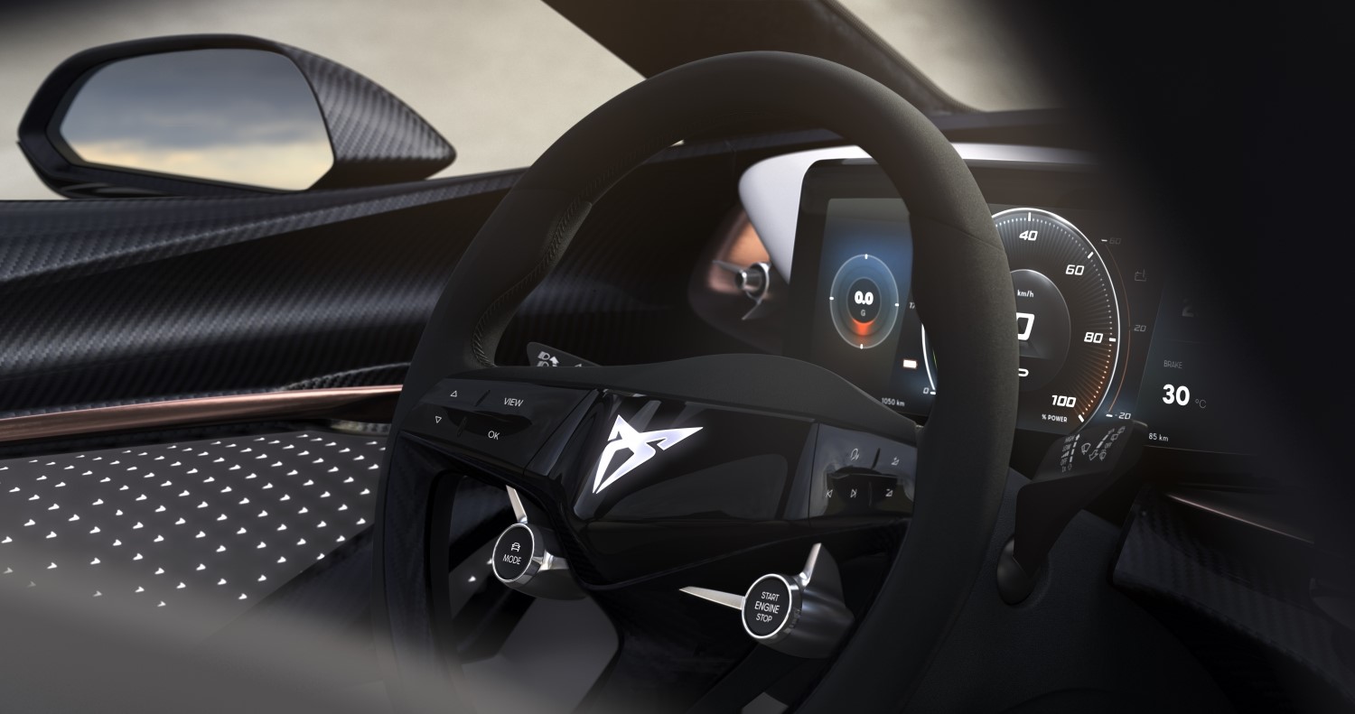 CUPRA teases interior of all-electric concept car