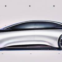 This is the 2019 Mercedes-Benz Vision EQS, the concept that previews an upcoming electric S-Class