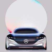 This is the 2019 Mercedes-Benz Vision EQS, the concept that previews an upcoming electric S-Class