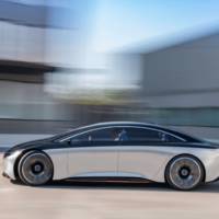 This is the 2019 Mercedes-Benz Vision EQS, the concept that previews an upcoming electric S-Class