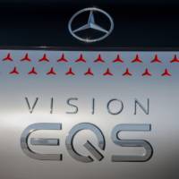 This is the 2019 Mercedes-Benz Vision EQS, the concept that previews an upcoming electric S-Class