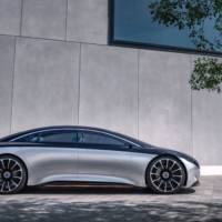 This is the 2019 Mercedes-Benz Vision EQS, the concept that previews an upcoming electric S-Class