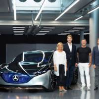 This is the 2019 Mercedes-Benz Vision EQS, the concept that previews an upcoming electric S-Class