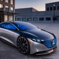 This is the 2019 Mercedes-Benz Vision EQS, the concept that previews an upcoming electric S-Class