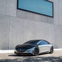 This is the 2019 Mercedes-Benz Vision EQS, the concept that previews an upcoming electric S-Class