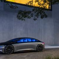 This is the 2019 Mercedes-Benz Vision EQS, the concept that previews an upcoming electric S-Class