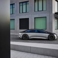 This is the 2019 Mercedes-Benz Vision EQS, the concept that previews an upcoming electric S-Class