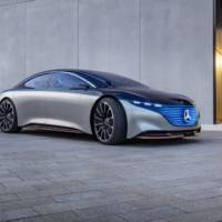 This is the 2019 Mercedes-Benz Vision EQS, the concept that previews an upcoming electric S-Class