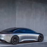 This is the 2019 Mercedes-Benz Vision EQS, the concept that previews an upcoming electric S-Class