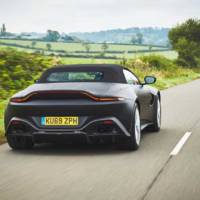 First teaser pictures of the upcoming Aston Martin Vantage Roadster