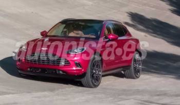 Spy pictures with the upcoming Aston Martin DBX