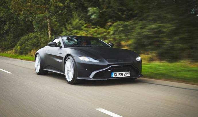 First teaser pictures of the upcoming Aston Martin Vantage Roadster