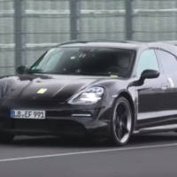 Spy-video. Porsche Taycan Cross Turismo caught around the Nurburgring