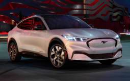 This is the 2020 Ford Mustang Mach-E, the first electic SUV of the company