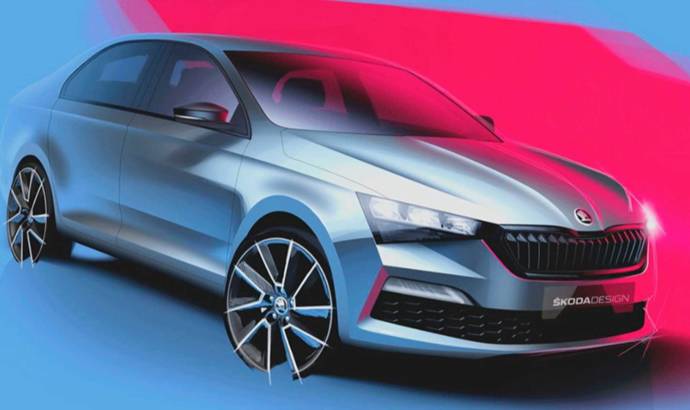 2020 skoda rapid sketch