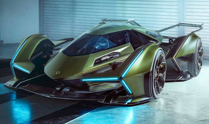 This is the virtual concept car Lamborghini Lambo V12 Vision Gran Turismo